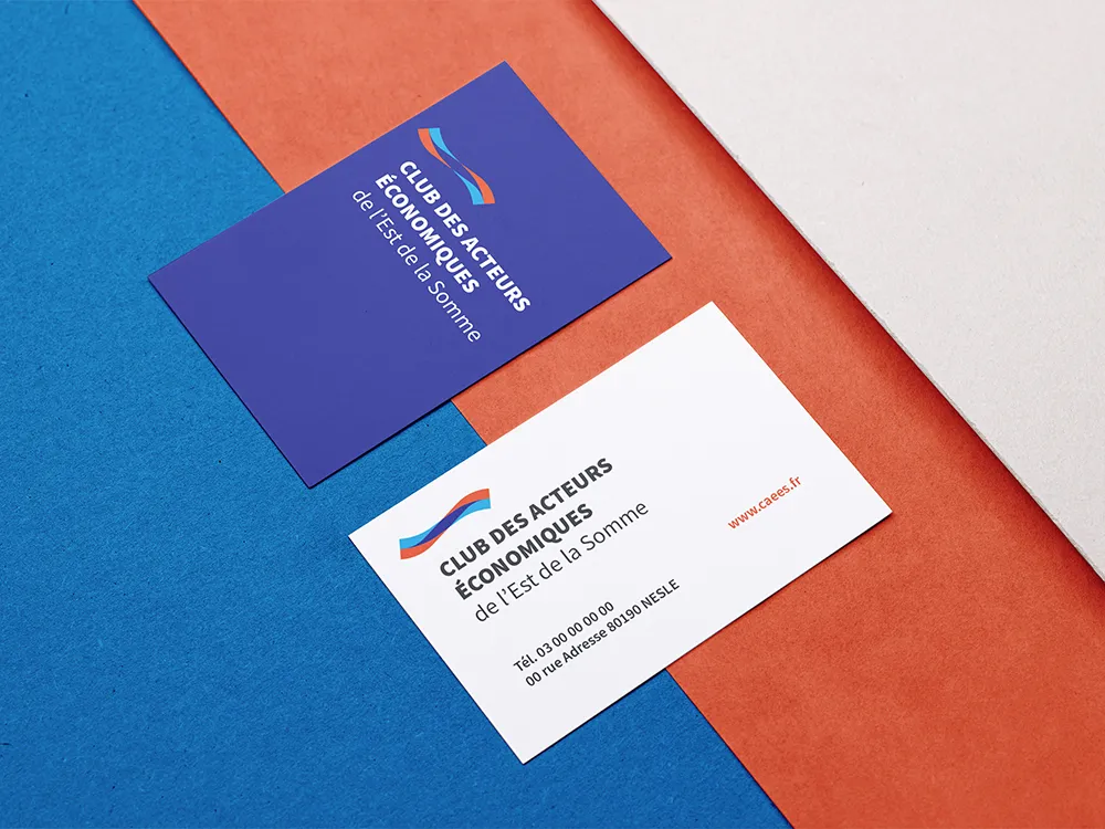 Carte de visite CAEES, création Cédric Dreue