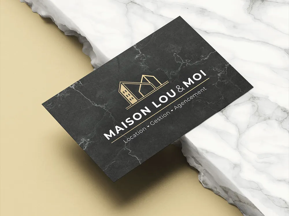 Carte visite recto lou et moi création Cédric Dreue