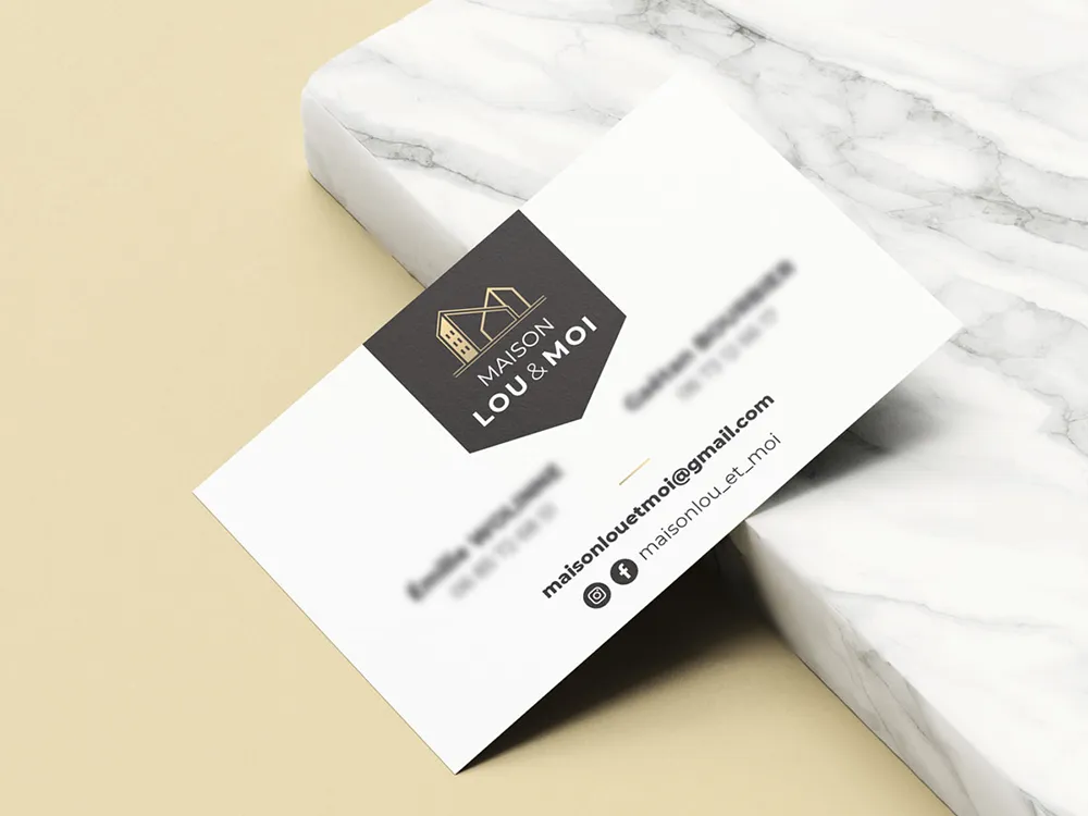 Carte visite verso lou et moi création Cédric Dreue