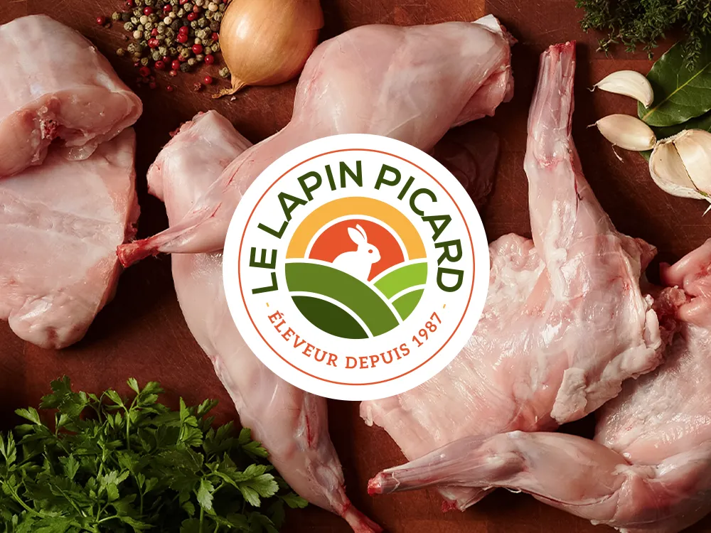Logo rond Le Lapin Picard création Cédric Dreue