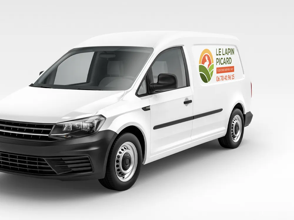 Vehicule coovering Le Lapin Picard création Cédric Dreue